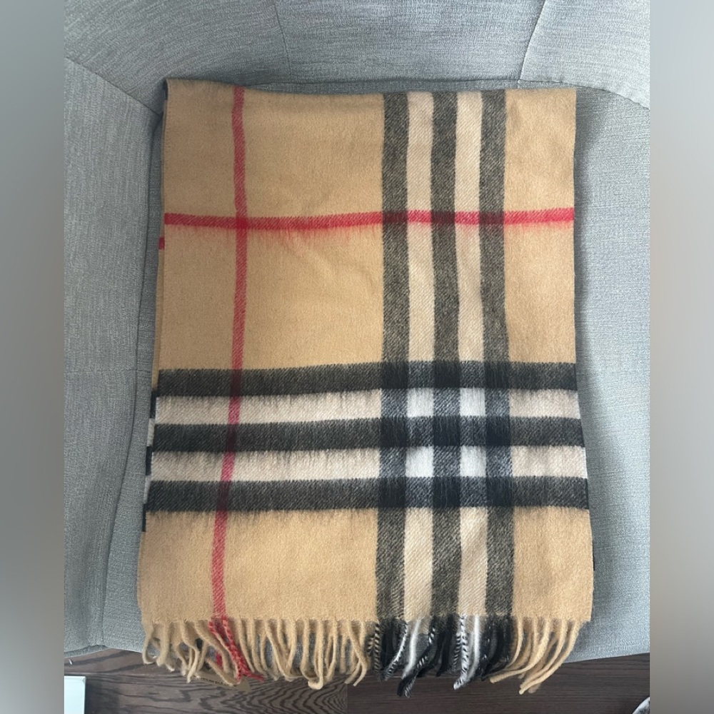 Checked scarf